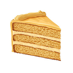 Fototapeta premium Delicious Caramel Cake Slice