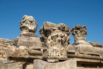 Magnesia Ancient City ruins on Maeander, an ancient Greek city in Ionia. Aydin, Turkey.
