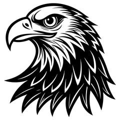 Fototapeta premium eagle icon vector silhouette 