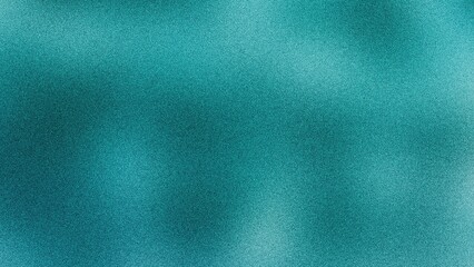Vibrant teal gradient background with a rich texture, creating a lively and fresh abstract design. Grainy gradients style, vintage noise, abstract background