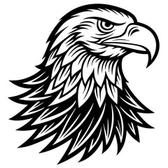 eagle icon vector silhouette 