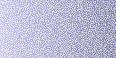 Fototapeta premium Abstract Reaction-diffusion Turing pattern natural texture blue gradient color scheme. Linear design with biological shapes. Organic lines Memphis. abstract truing organic wallpaper design, vector. 