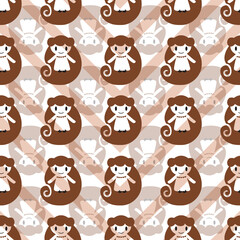 Fototapeta premium Cute and Minimalistic Fairy Tale Repeat Pattern Design