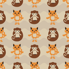 Cute and Minimalistic Fairy Tale Repeat Pattern Design