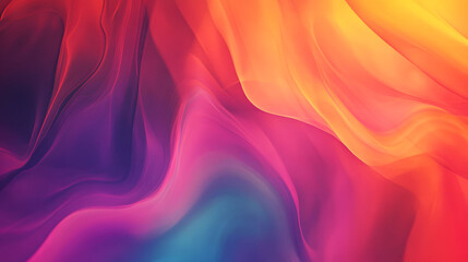 Obraz premium Abstract Colorful Wave Background with Silk-like Texture and Soft, Flowing Motion in Vibrant Hues of Blue, Pink, and Purple
