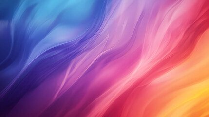 Fototapeta premium Abstract Colorful Wave Background with Silk-like Texture and Soft, Flowing Motion in Vibrant Hues of Blue, Pink, and Purple