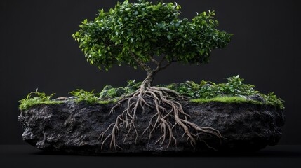 tree roots deep and wide strong and sustainable growth nature