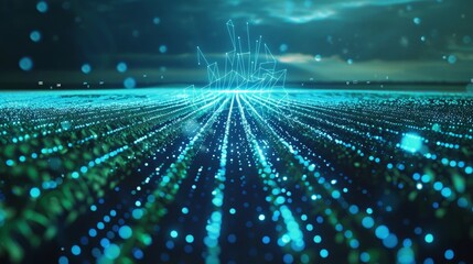 Farmers utilizing data from 5G sensors to create customized fertilization plans for different areas of their fields promoting optimal soil health and crop growth.