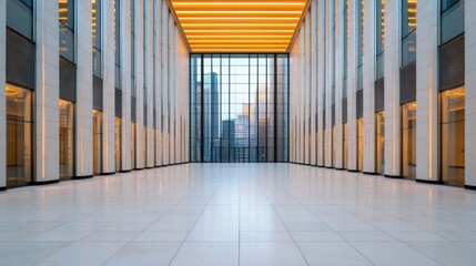 Elegant Corporate Lobby with Professional Atmosphere