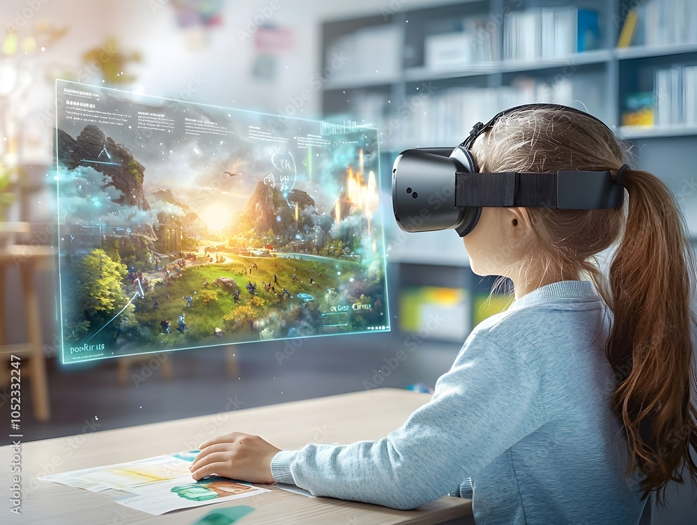 Poster virtual reality creative writing class students visualizing story worlds as they write