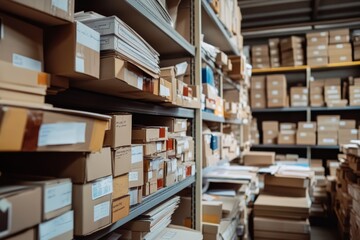 Import documentation: A scene showing import documents being processed, with attention to detail on customs declarations, invoices, and compliance checks.