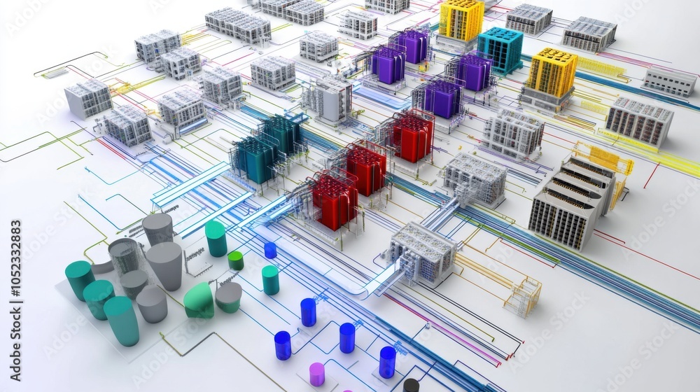Poster big data architecture: visual representation of big data architecture, including hadoop clusters