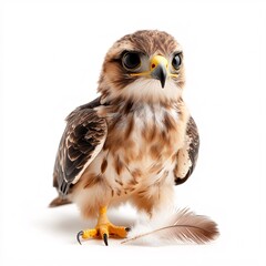 Obraz premium Adorable Eagle with Big Round Eyes