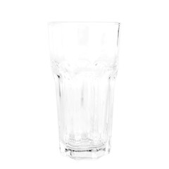 Glass of coffee cup, transparent isolated white background