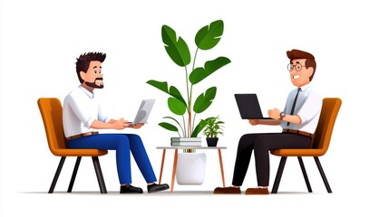 Fototapeta premium Business Owners Discussing Strategies for Growth