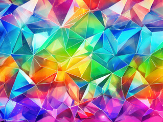 Obraz premium Trippy Hippy Geometric Dopamine Dressing Style Background