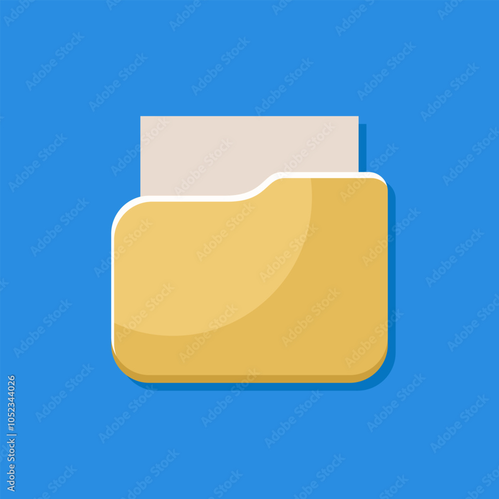 Poster zip folder vector icon image