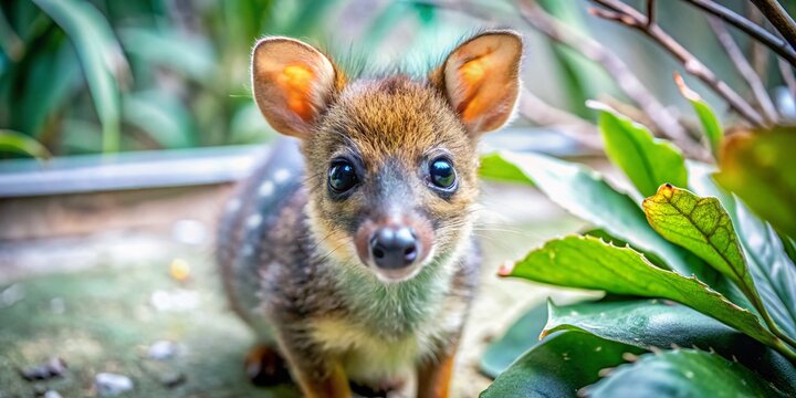 Curious Pudu Puda in Low Light Photography - Capturing the World's Smallest Deer in Its Natural Habitat