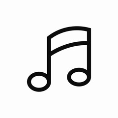 music note icon sign vector
