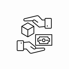 purchase and sale icon sign vector