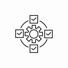 tasks settings icon sign vector