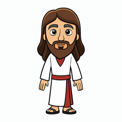 Fototapeta premium full body christ on white background