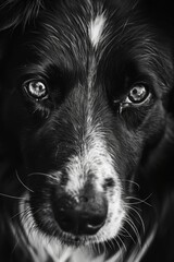 Intelligent Gaze of a Border Collie - Perfect for Pet Portraits and Prints