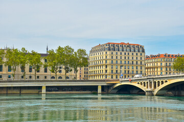 Naklejka premium view of the river