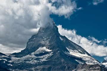 snow covered mountains