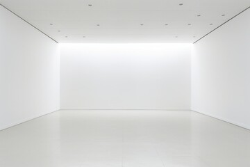 Obraz premium Empty white room floor architecture daylighting.
