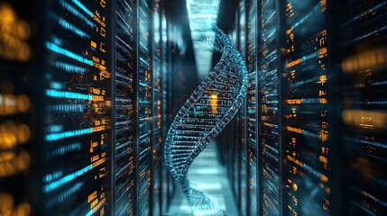 Futuristic High Tech Vault Preserving Ancient DNA Encoded Historical Data for Millennia