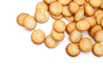 Sweet cookies isolated on white background
