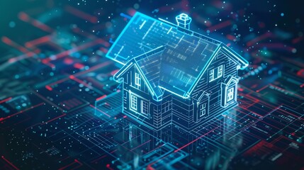 A homeowner remotely manages their mortgage payments through a 5Gconnected home automation system.