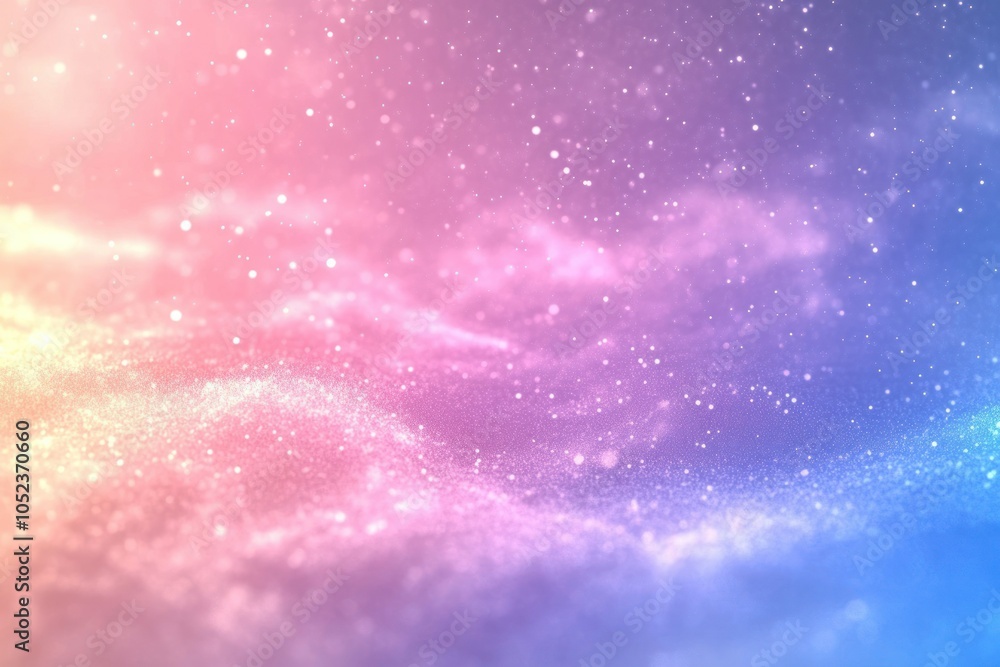 Poster soft colorful bokeh background for gentle vibes