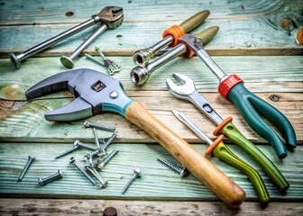 Essential Tool Set for DIY Projects in a Creative Workspace