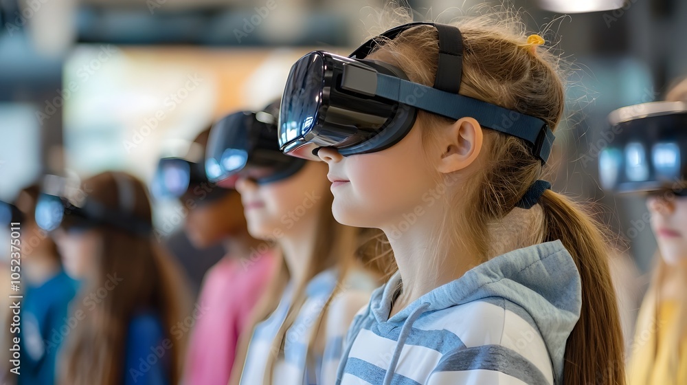 Poster group of students exploring personalized learning through immersive augmented reality technology