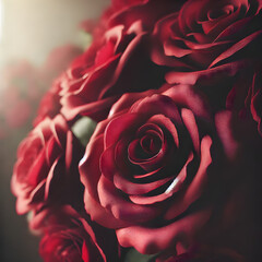 red rose close up
