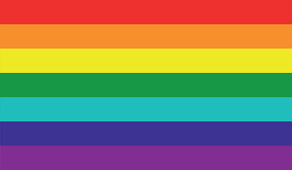 Normal shaped flag of the organization of LGBTQ+ PRIDE MOVEMENT