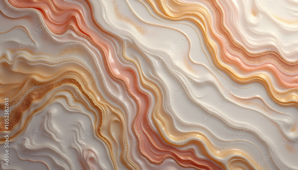 Poster vibrant resin texture background featuring swirling patterns and warm color gradients