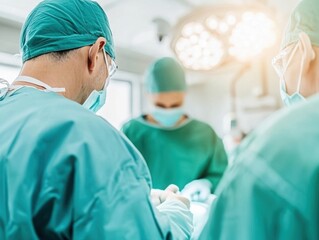 Doctors Performing Non-Invasive Laser Treatment Procedure