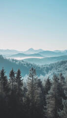 Obraz premium Snowy beautiful mountains wallpaper