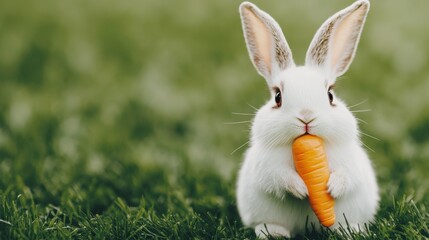 Adorable Bunny with Big Eyes and Floppy Ears