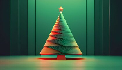 creative minimal christmas tree