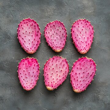 4 fresh, prickly pear halves