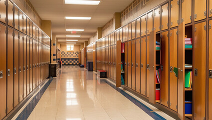 School Locker Background