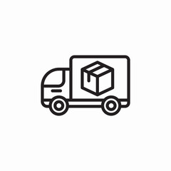 delivery truck icon sign vector