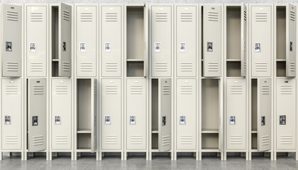Metal school lockers © tiero