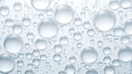 Elegant sparkling water bubbles background, a refreshing texture for design