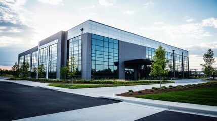 Obraz premium State-of-the-art research center fostering creativity and collaboration.