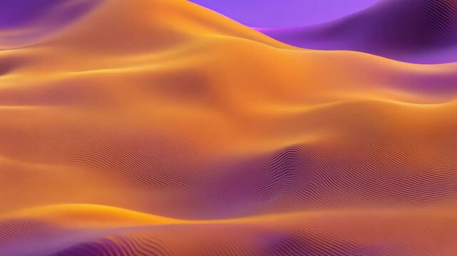 Vibrant sunset colors blending across sand dunes with smooth gradients and wavy textures. video